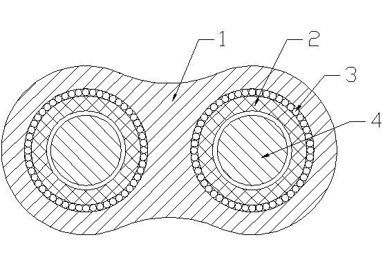 High-strength brake cable