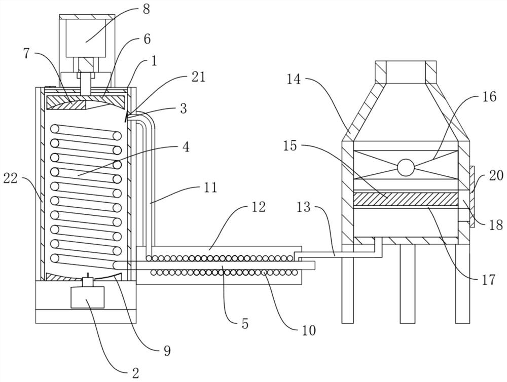 A high-efficiency heat-conducting oil boiler