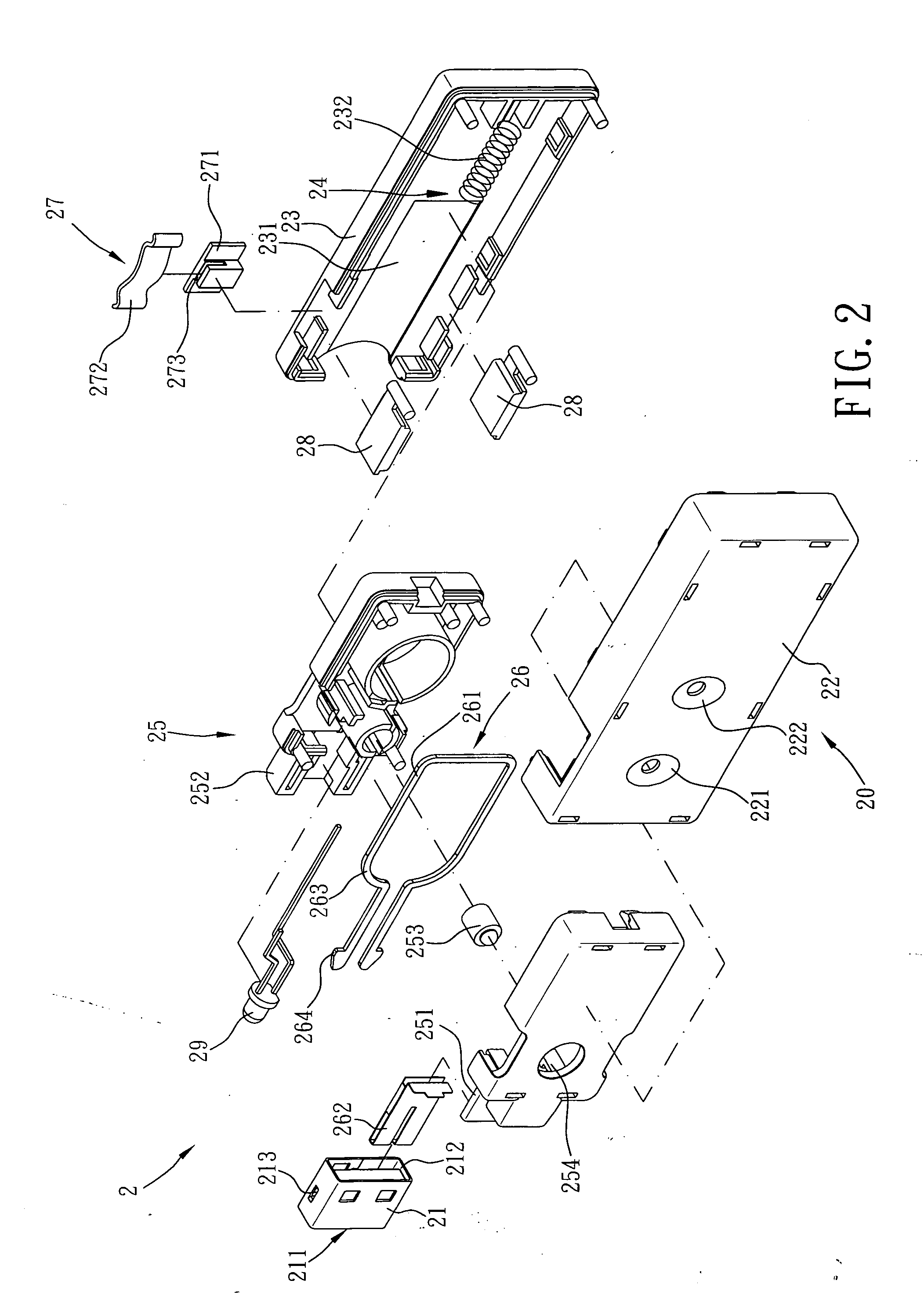 Locking device of USB port
