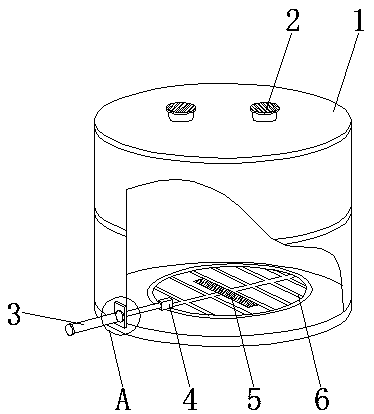 Material flat-bottom bin arch-breaking collection device