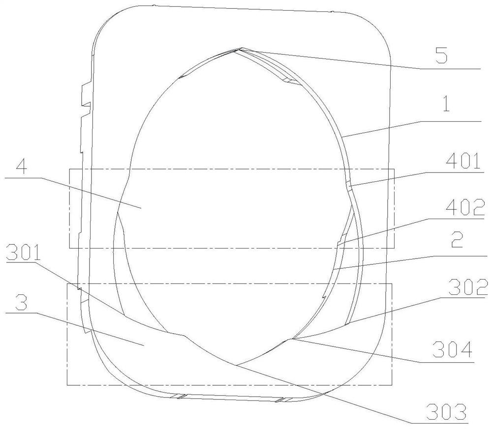 A knob switch structure and automobile