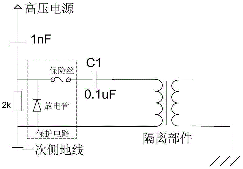 A cable partial discharge detection device and detection method under damped oscillating waves