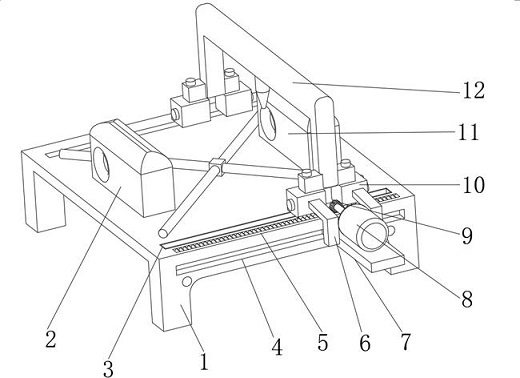 Cross bar deformation repairing device for railway freight car