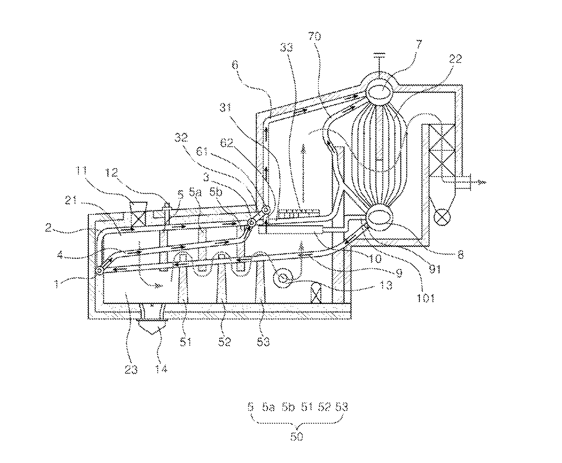 Suspended combustion type power steam generator