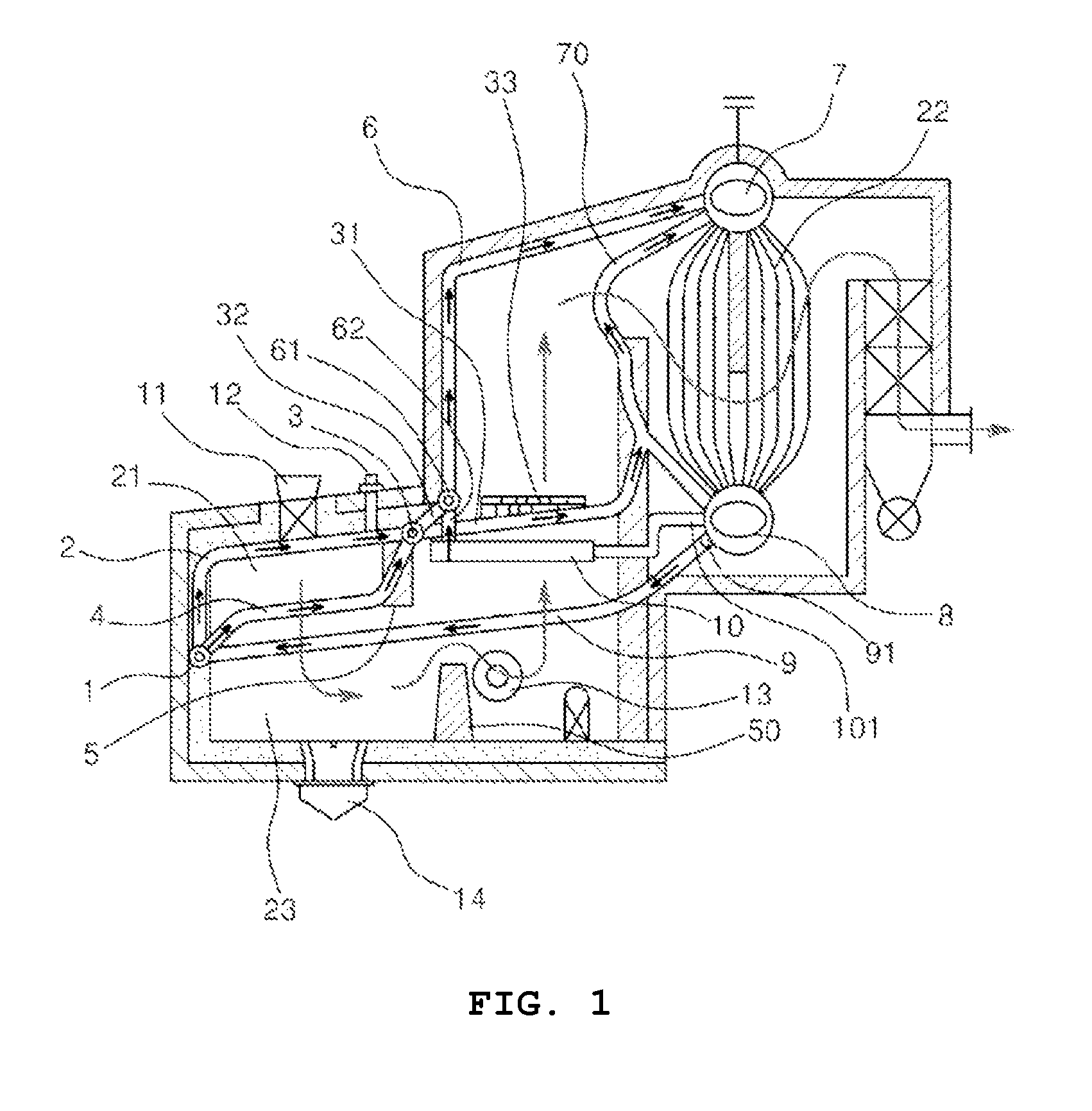 Suspended combustion type power steam generator