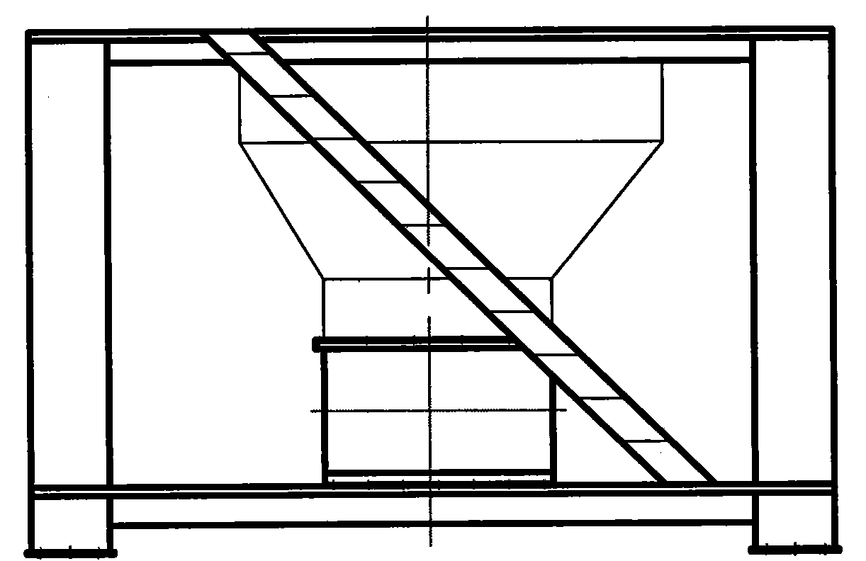 Mixing station of blending mechanism of road-building raw materials