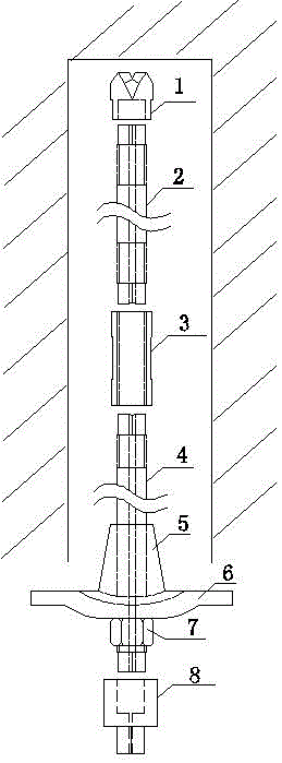 An injection-molded support bolt device and its construction method