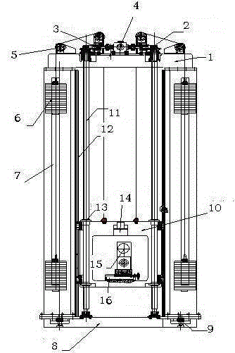 Device special for site processing of large-scale hydrogenerator rotor spider stud