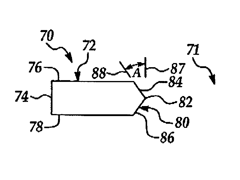 Convex insert ring for etch chamber