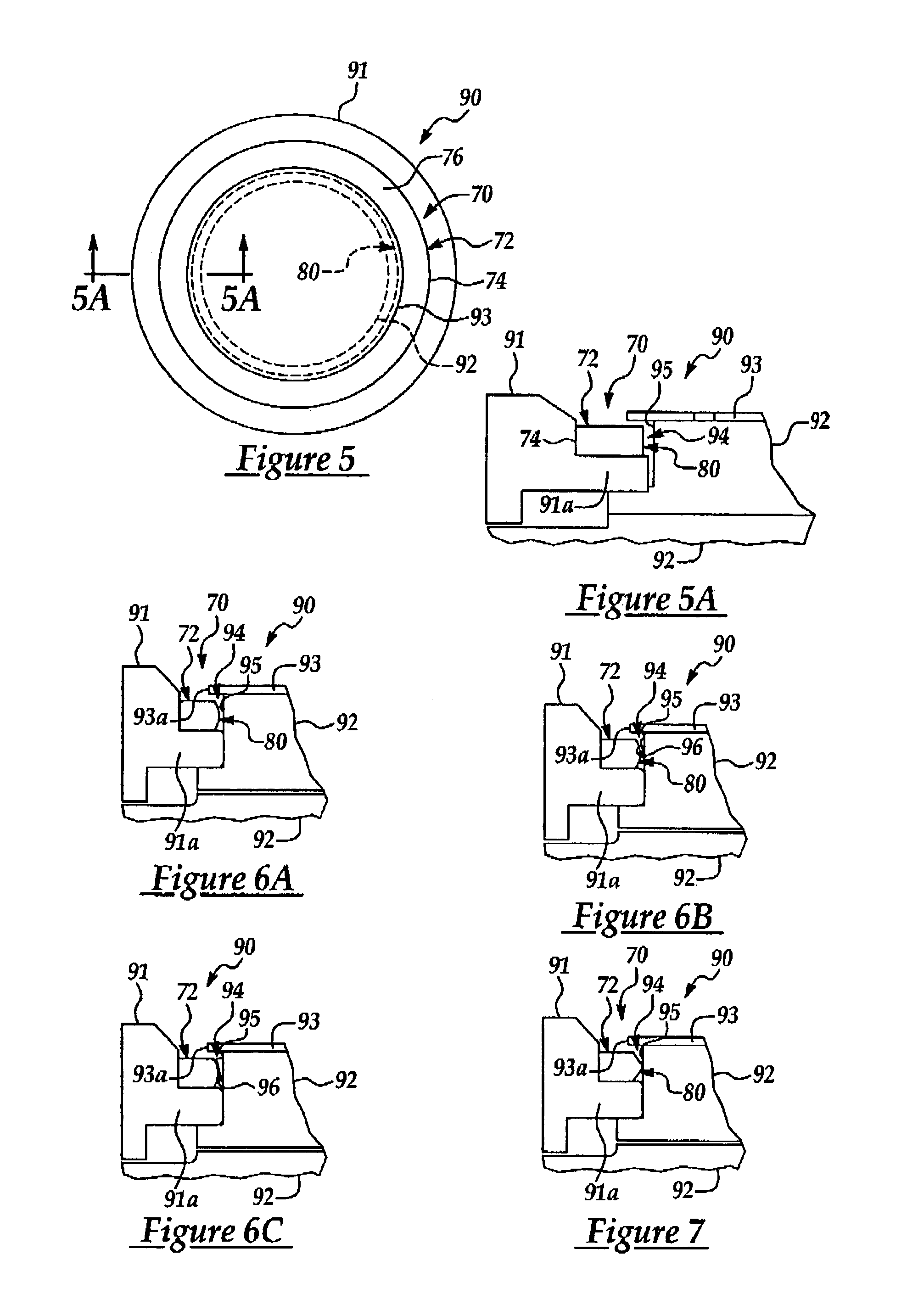 Convex insert ring for etch chamber