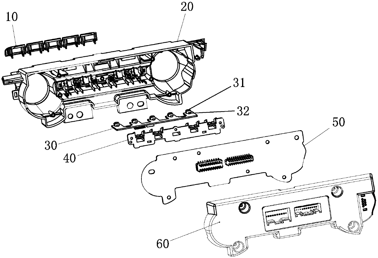 A button structure and its assembly method