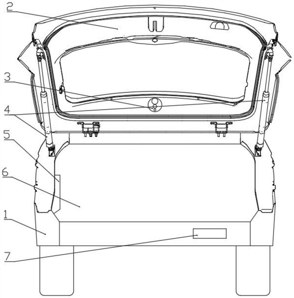 Intelligent receiving and sending mail bin device for automobile electric trunk