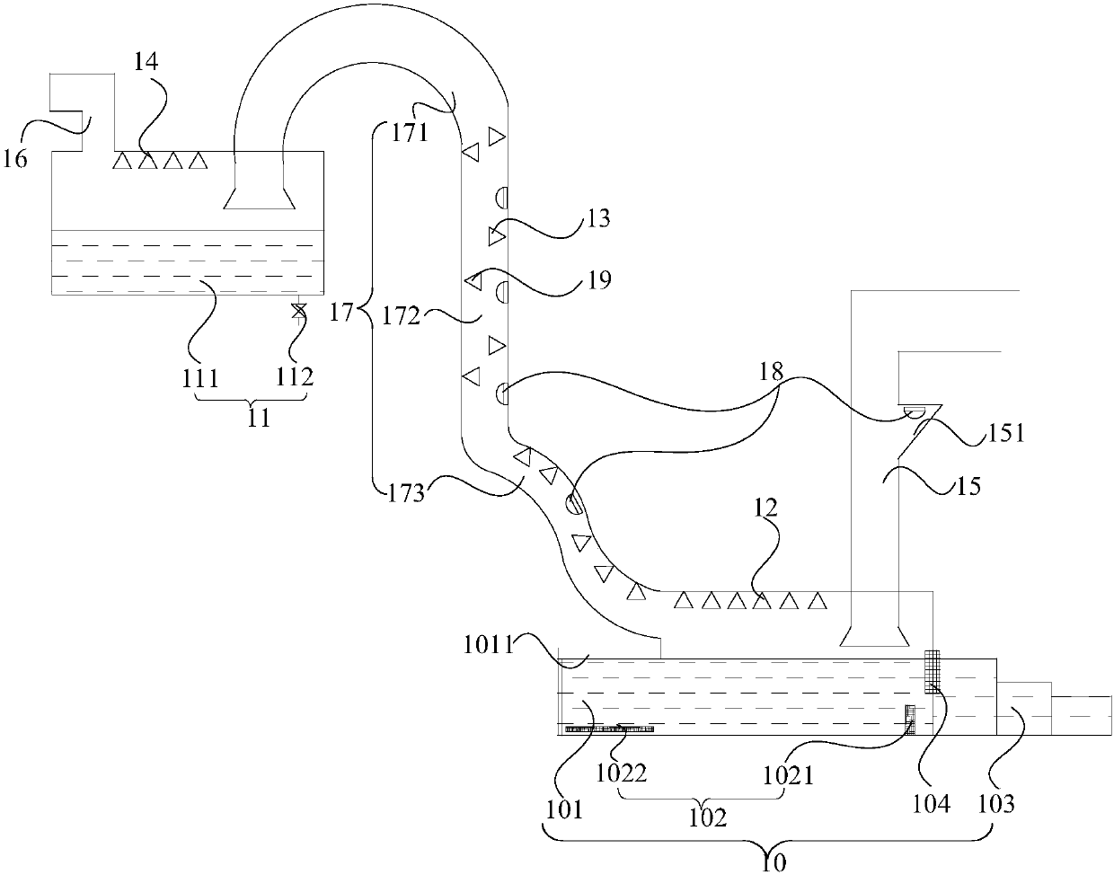 Polishing dust removing system