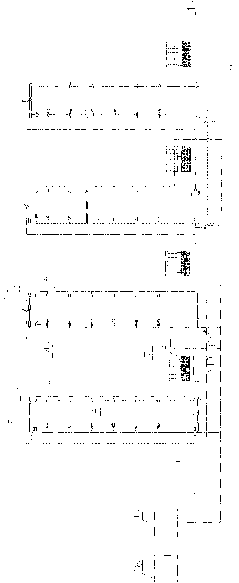 Large-sized earth pillar series connection simulator for soil solute transport