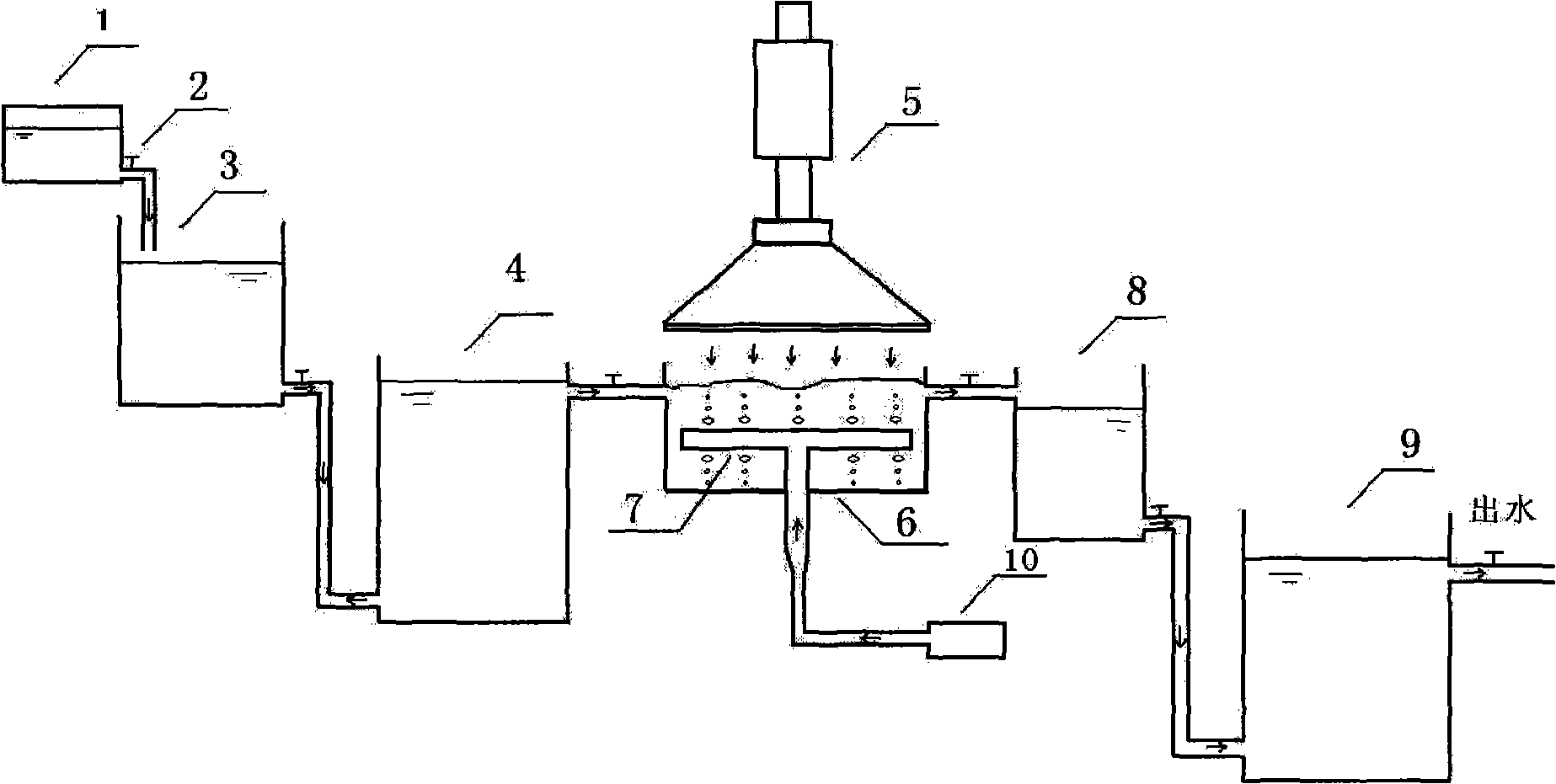 Method for radiation treatment of chloromycetin wastewater