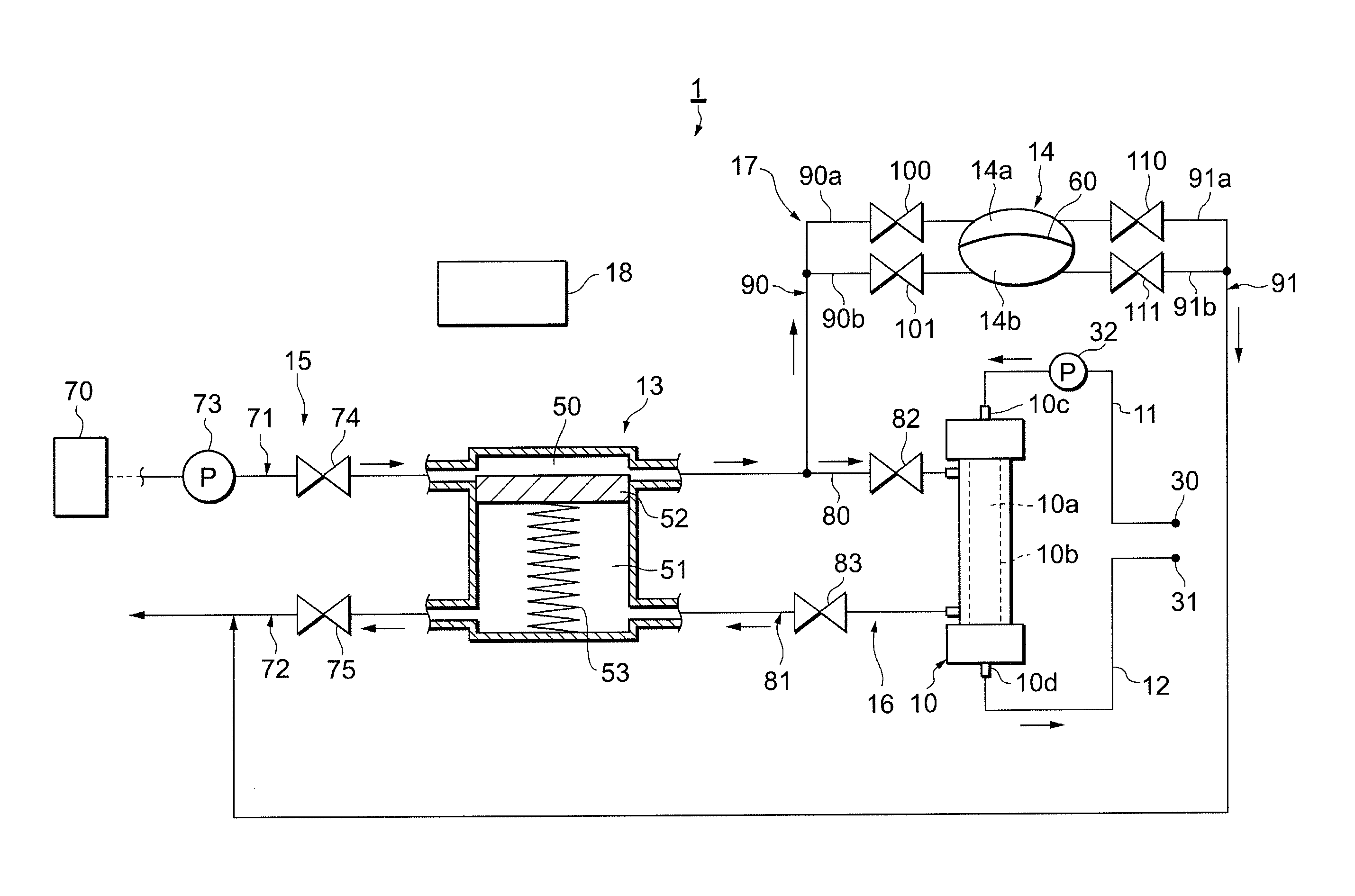 Hemodialysis apparatus, method of operating hemodialysis apparatus, and water content removal system