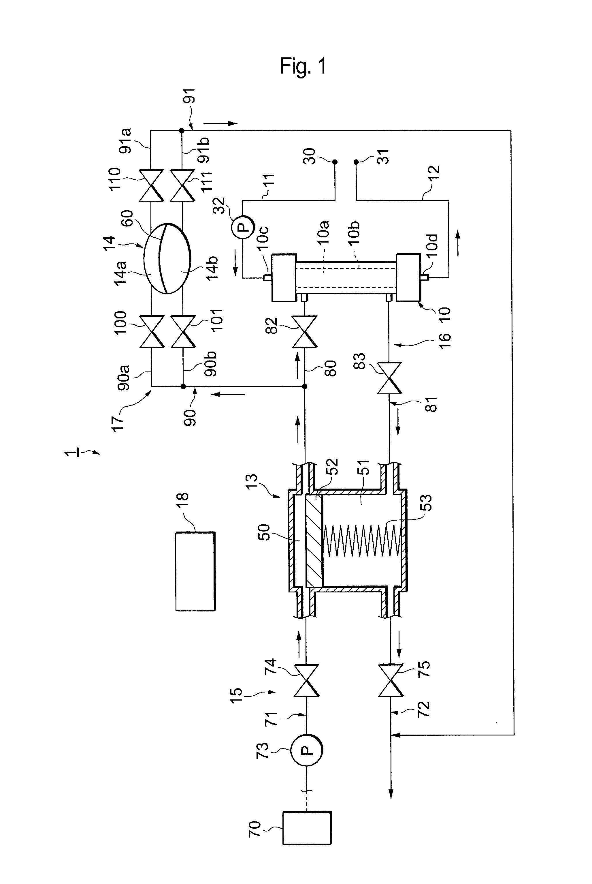 Hemodialysis apparatus, method of operating hemodialysis apparatus, and water content removal system