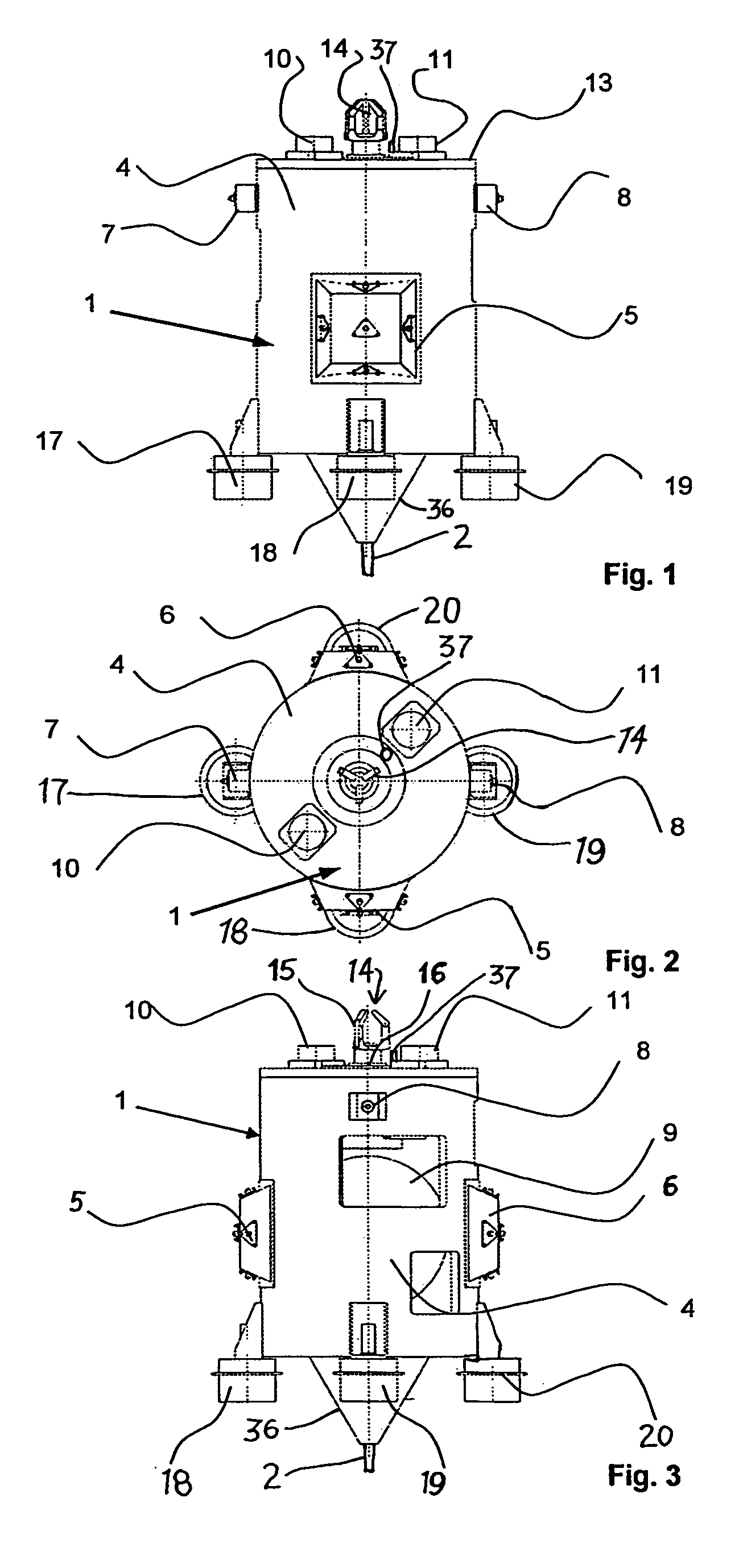 Apparatus for grasping objects in space