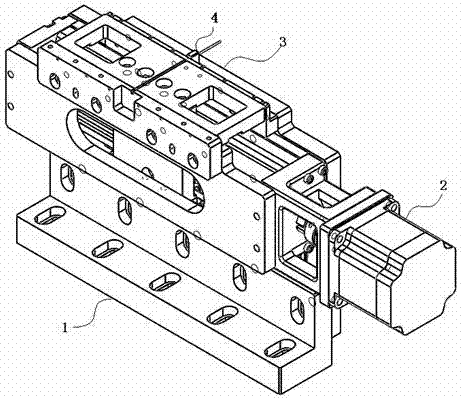 Magnet set up tungsten steel sheet distributing mechanism