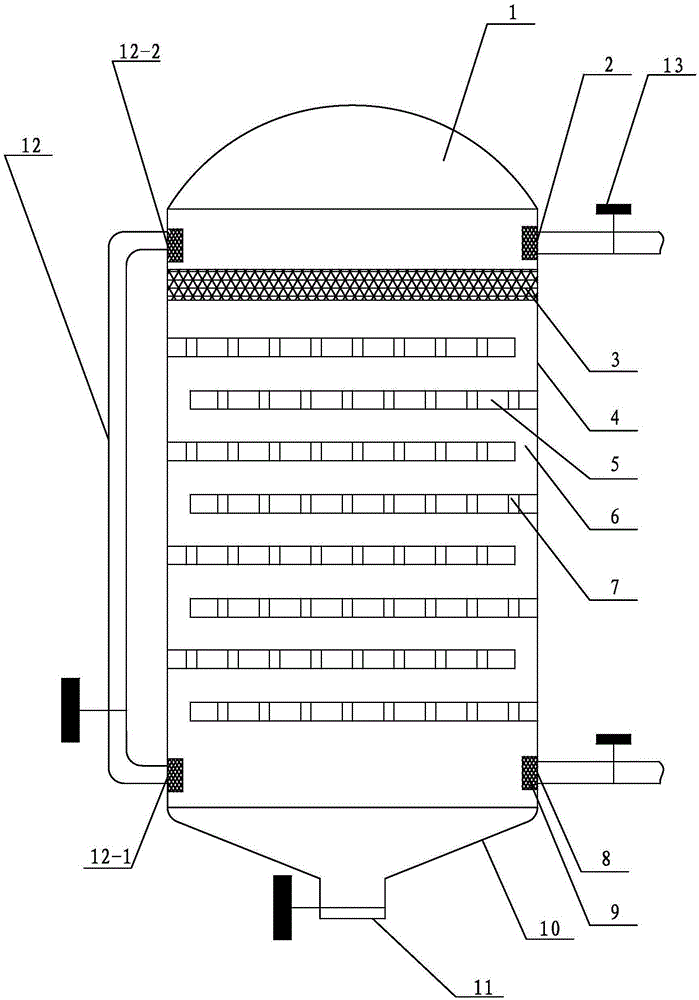 A dynamic dedusting water tower