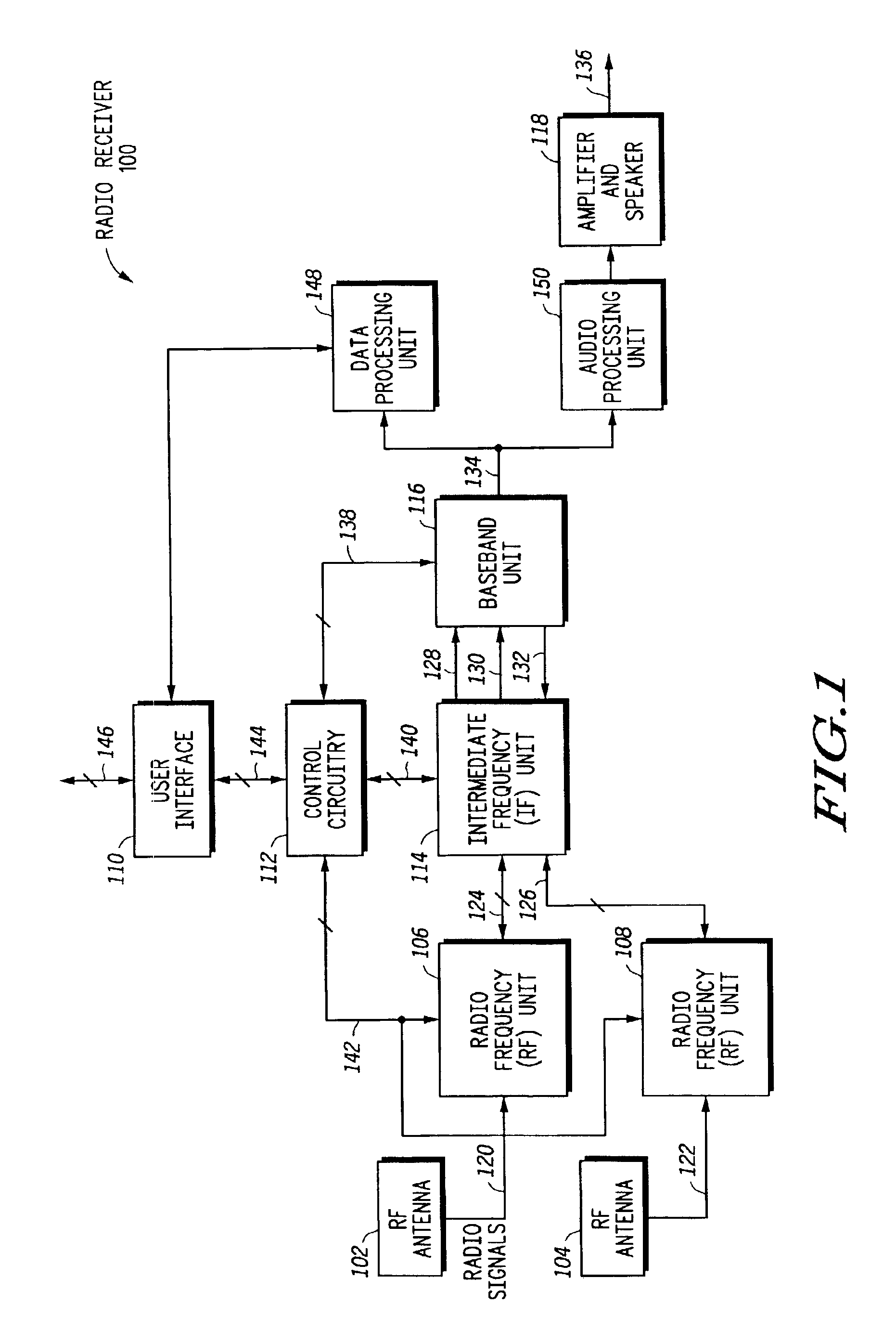 Radio receiver having a variable bandwidth IF filter and method therefor