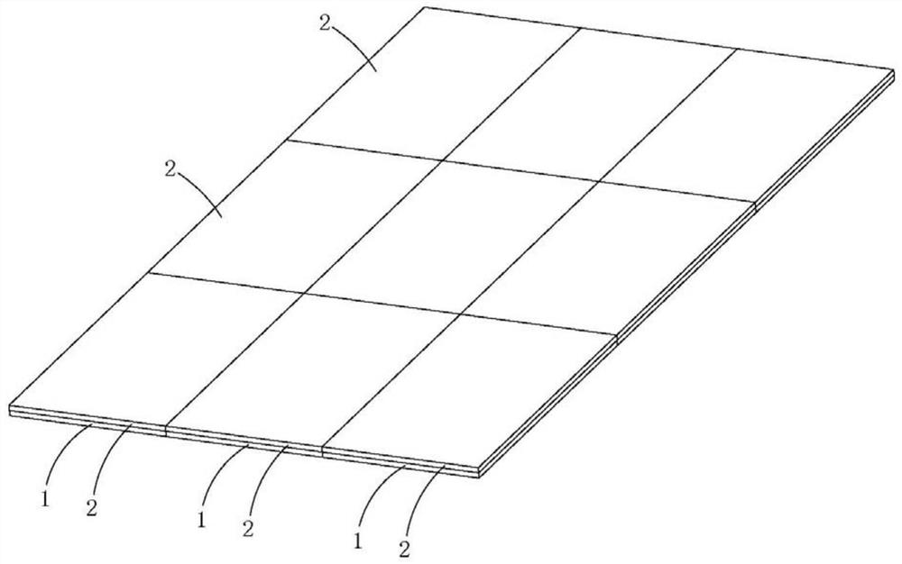 Split type floor and production method thereof