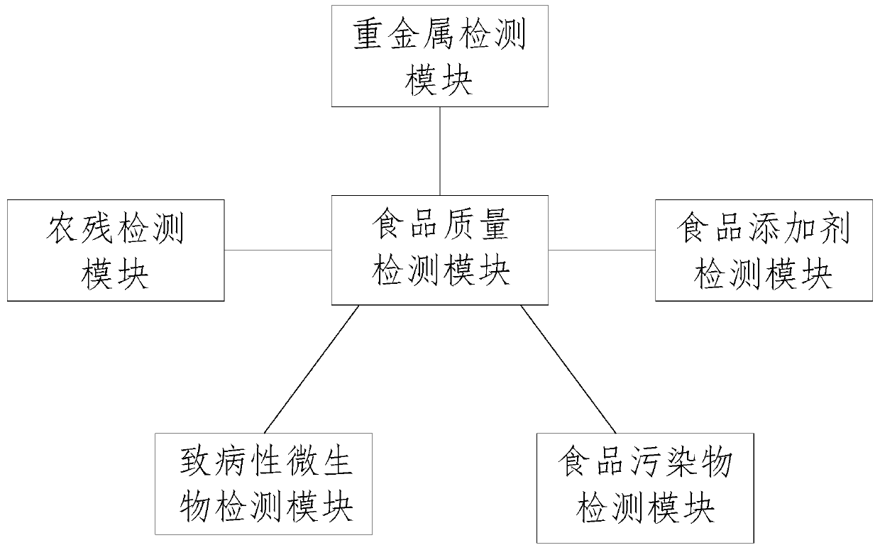 Portable multifunctional food safety detection system