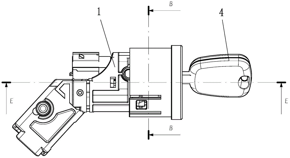 Integral anti-theft ignition switch for rental cars