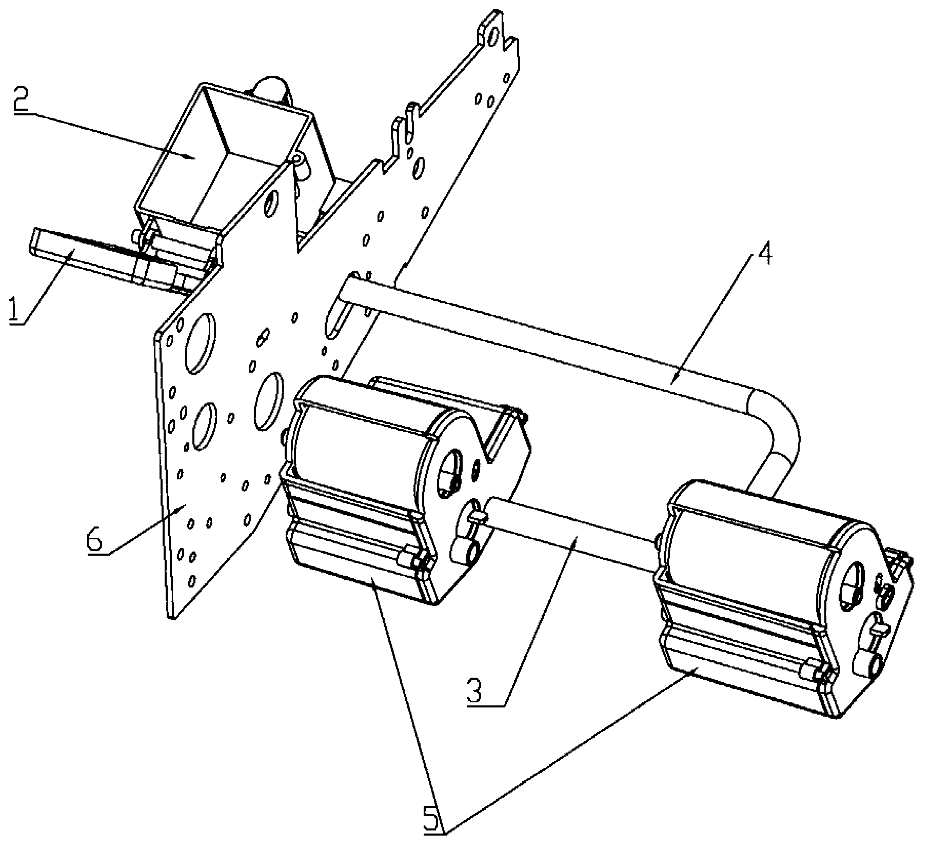 Handy stamp-pad ink feeder of stamping machine