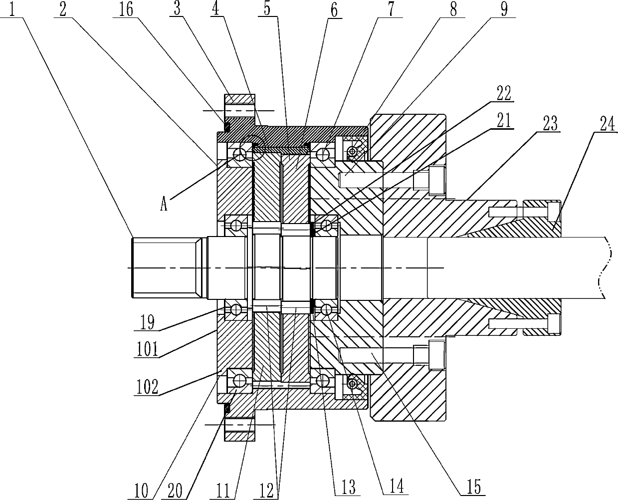 Output mechanism and speed reducer