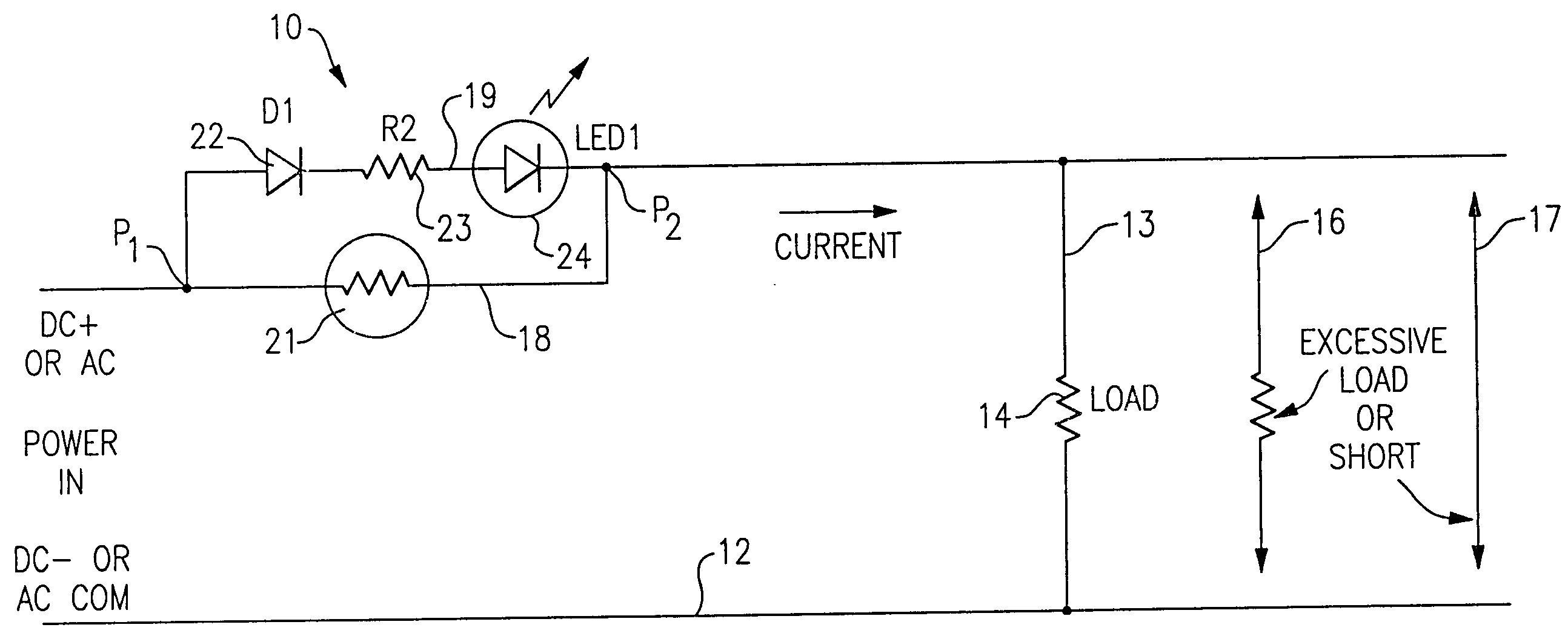 Resettable fuse with visual indicator