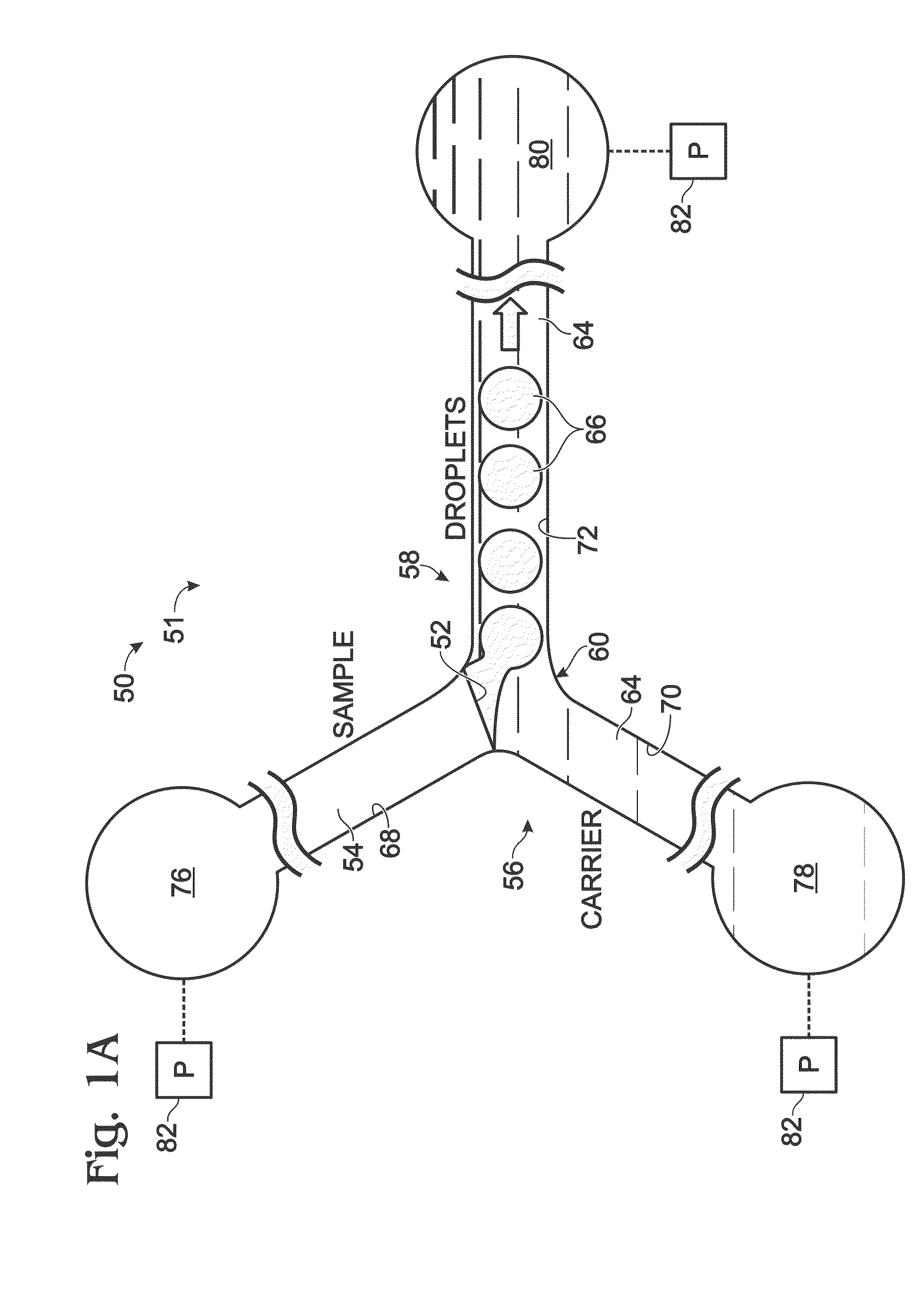 Droplet generation system with features for sample positioning