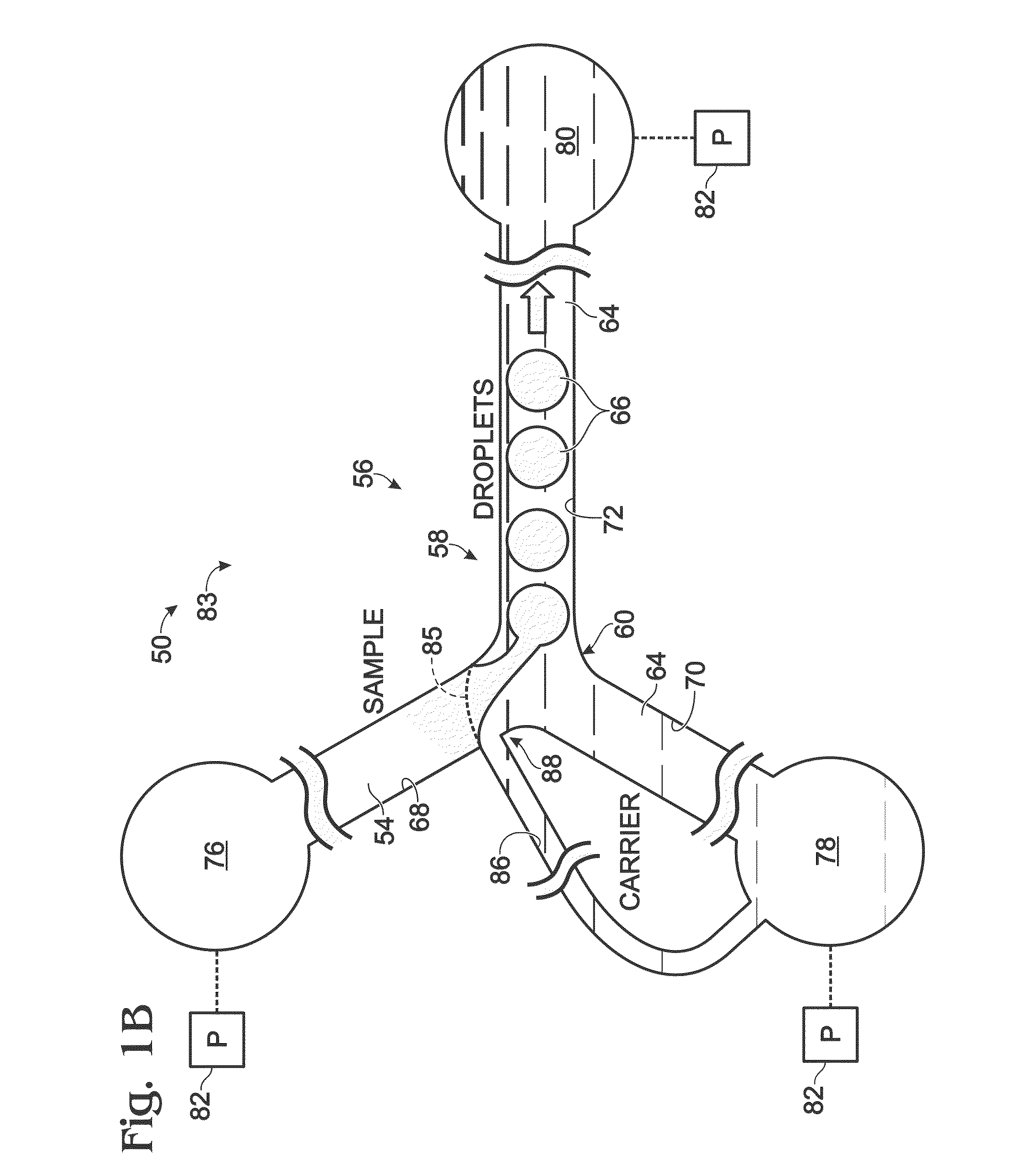 Droplet generation system with features for sample positioning