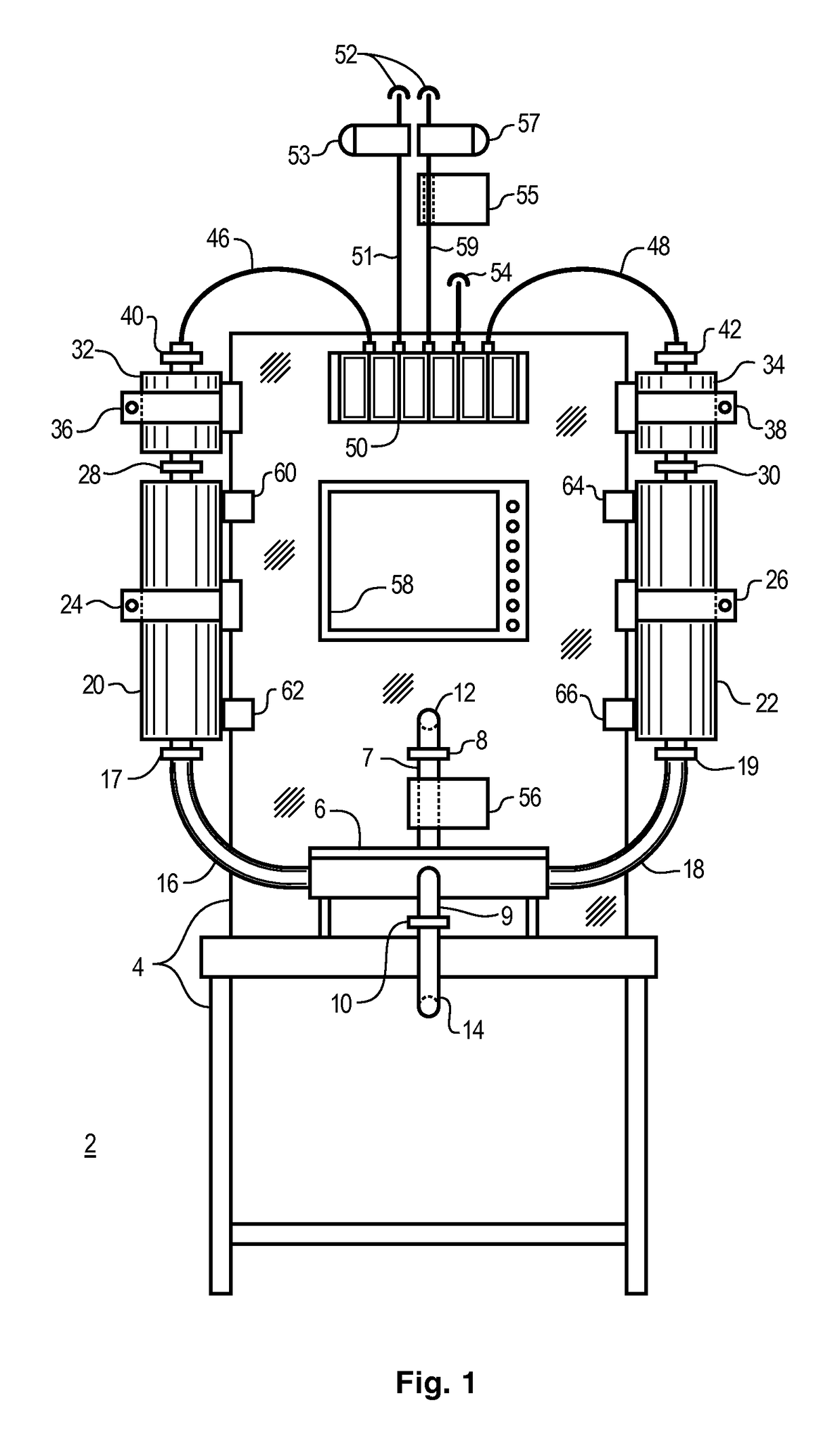 Sterile liquid pump with single use elements