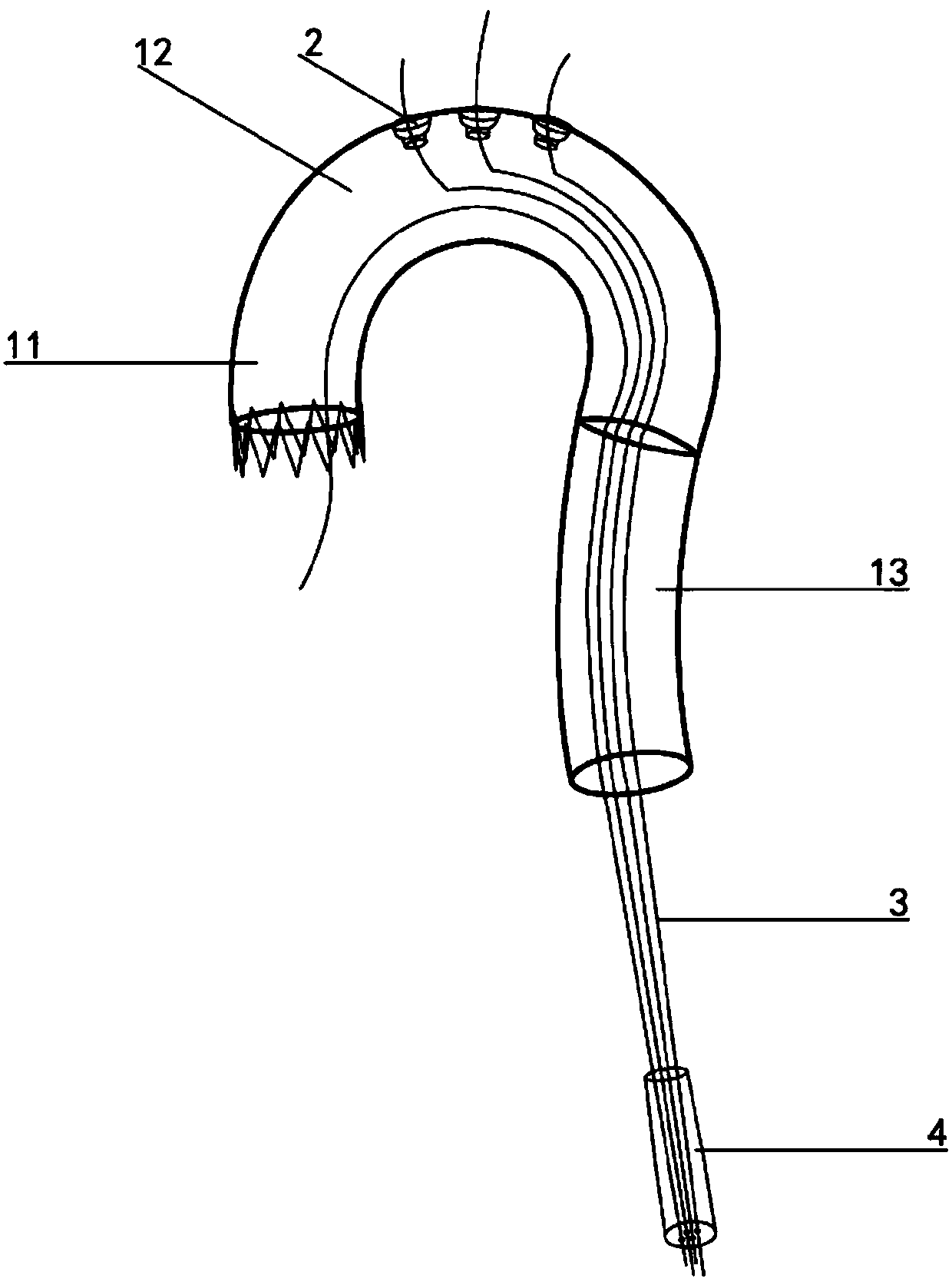 Novel aorta inner branch type covered stent