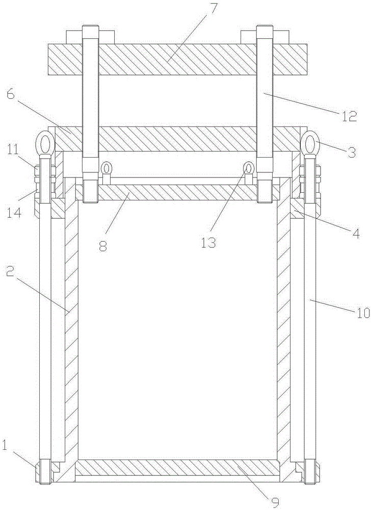 Overlaying tool for rotor punching plate of permanent magnet motor