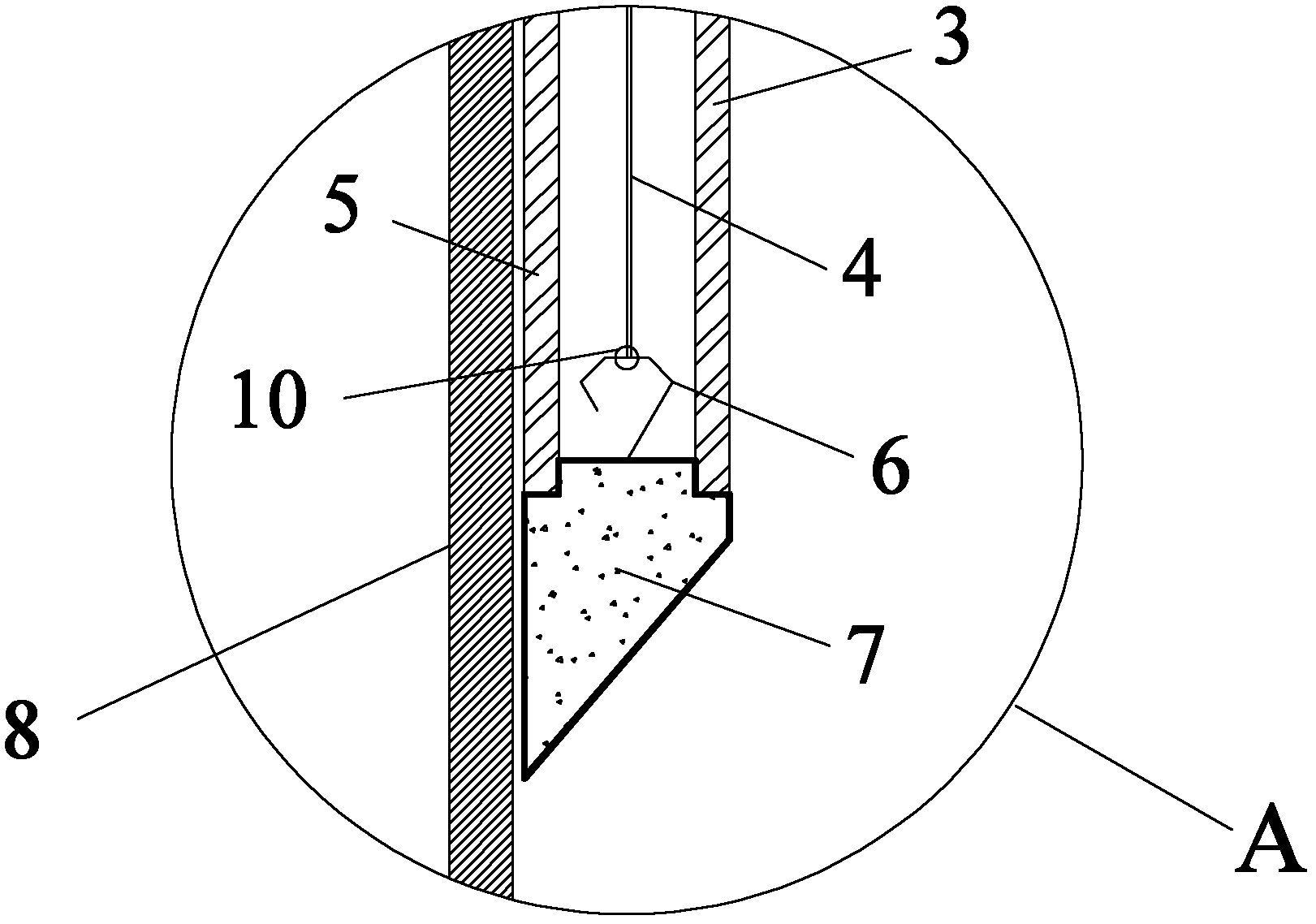 Technical device for reducing negative frictional resistance on driven cast-in-place pile, and application method thereof