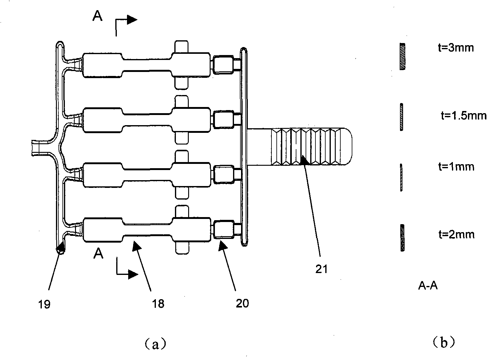 Preparation method of sample for measuring semisolid injection forming mechanical property of magnesium alloy