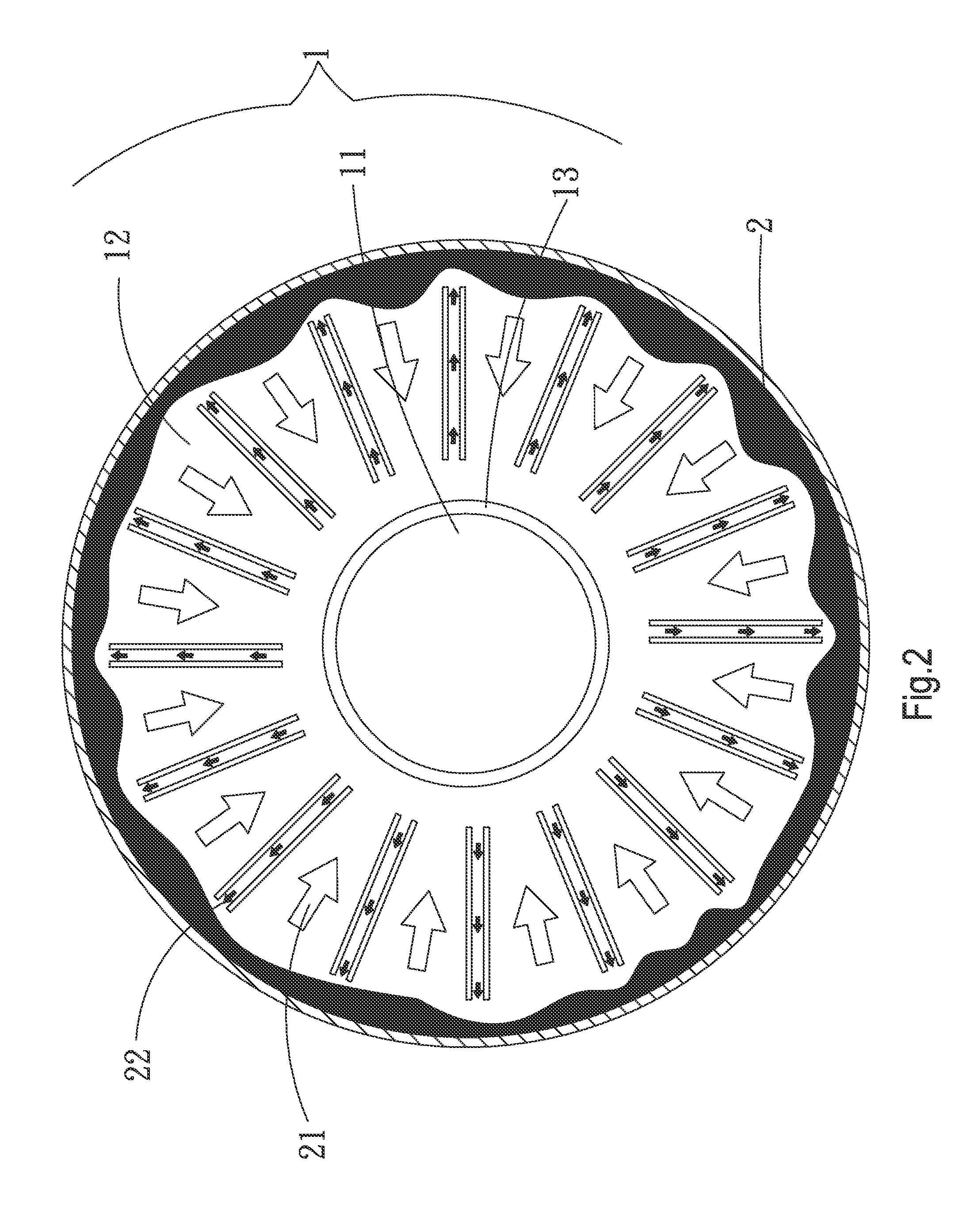 Centrifugal heat dissipation device and motor using same