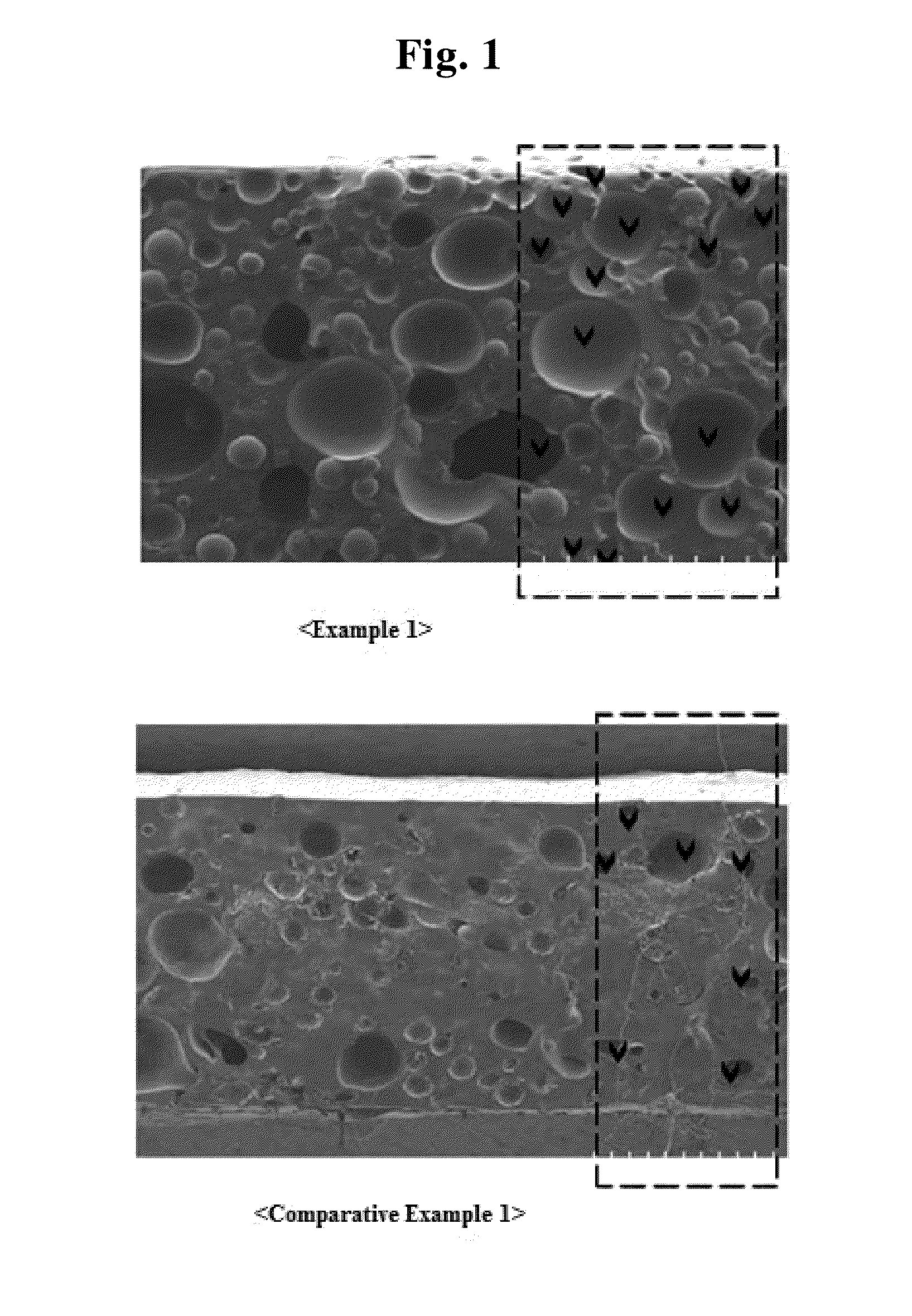 Adhesive agent composition having improved bubble stability and method for preparing same