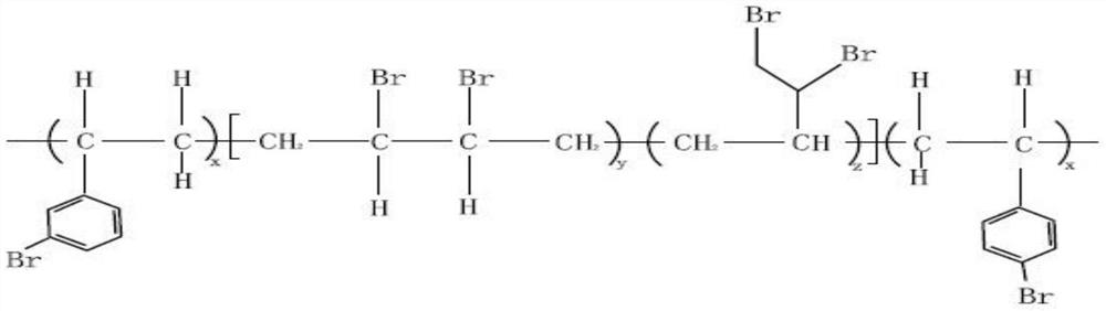 A kind of aromatic and aliphatic chain co-brominated high molecular polymer and its preparation method