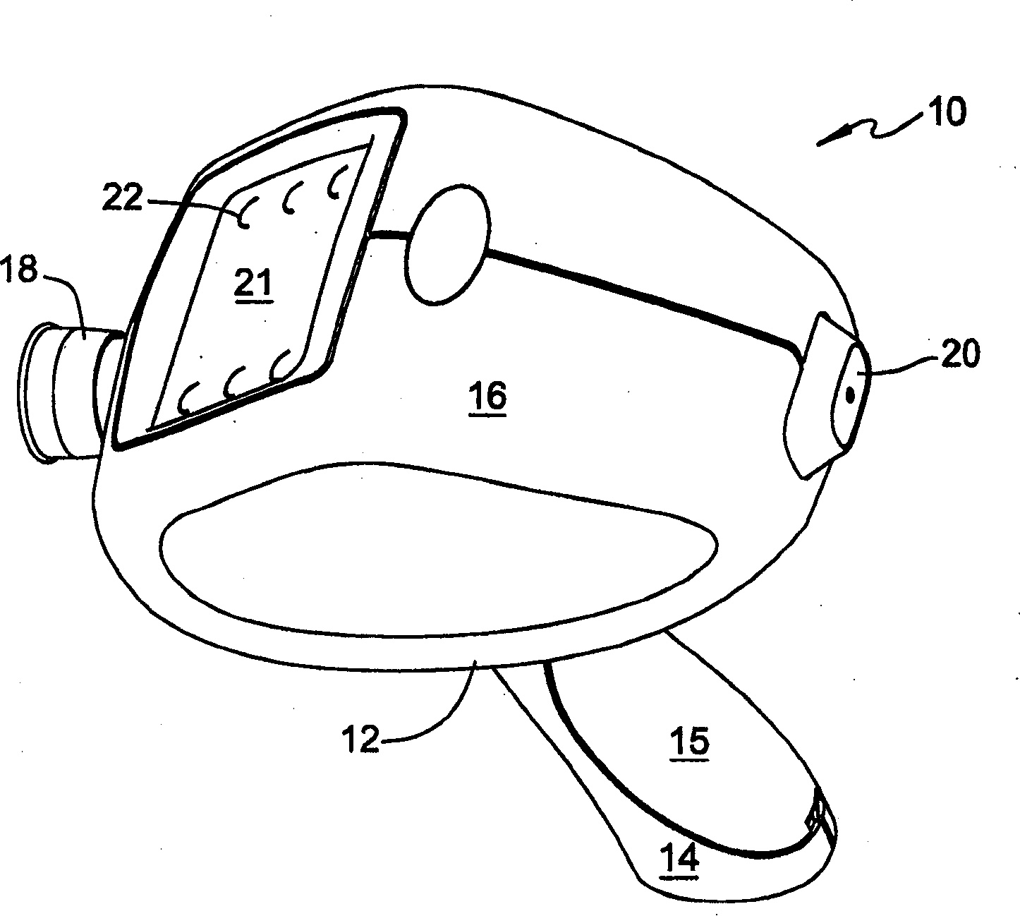 Hand-held non-contact tonometer