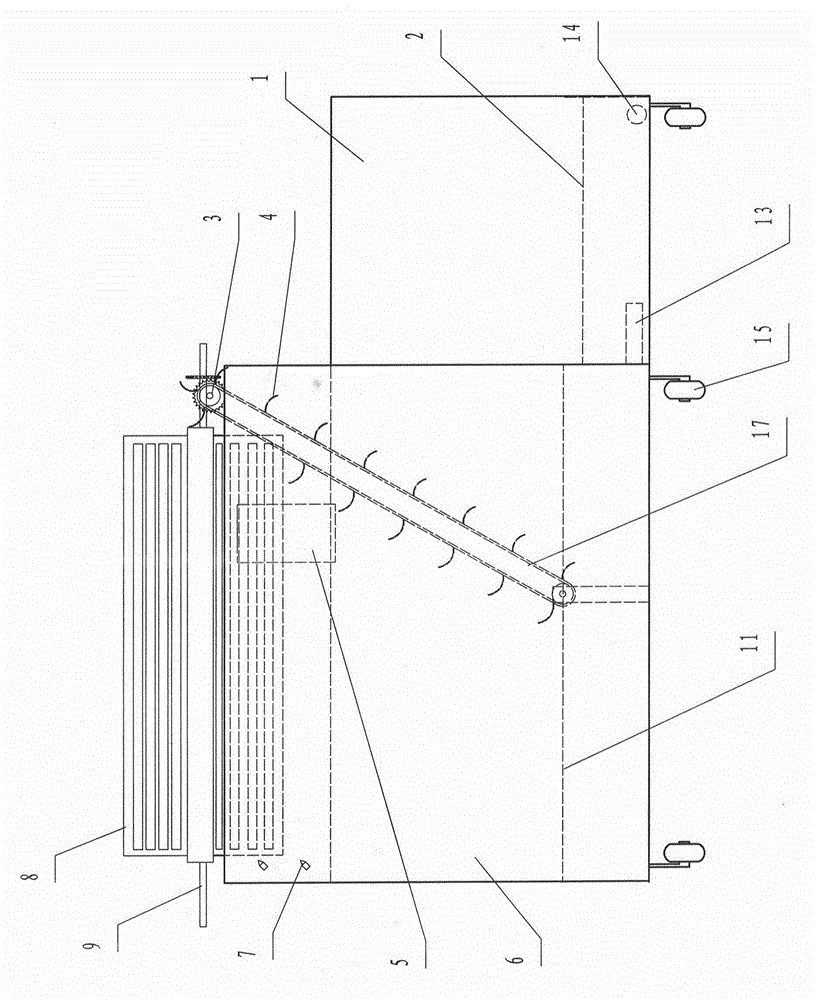 A separating and cleaning device for residual plastic films
