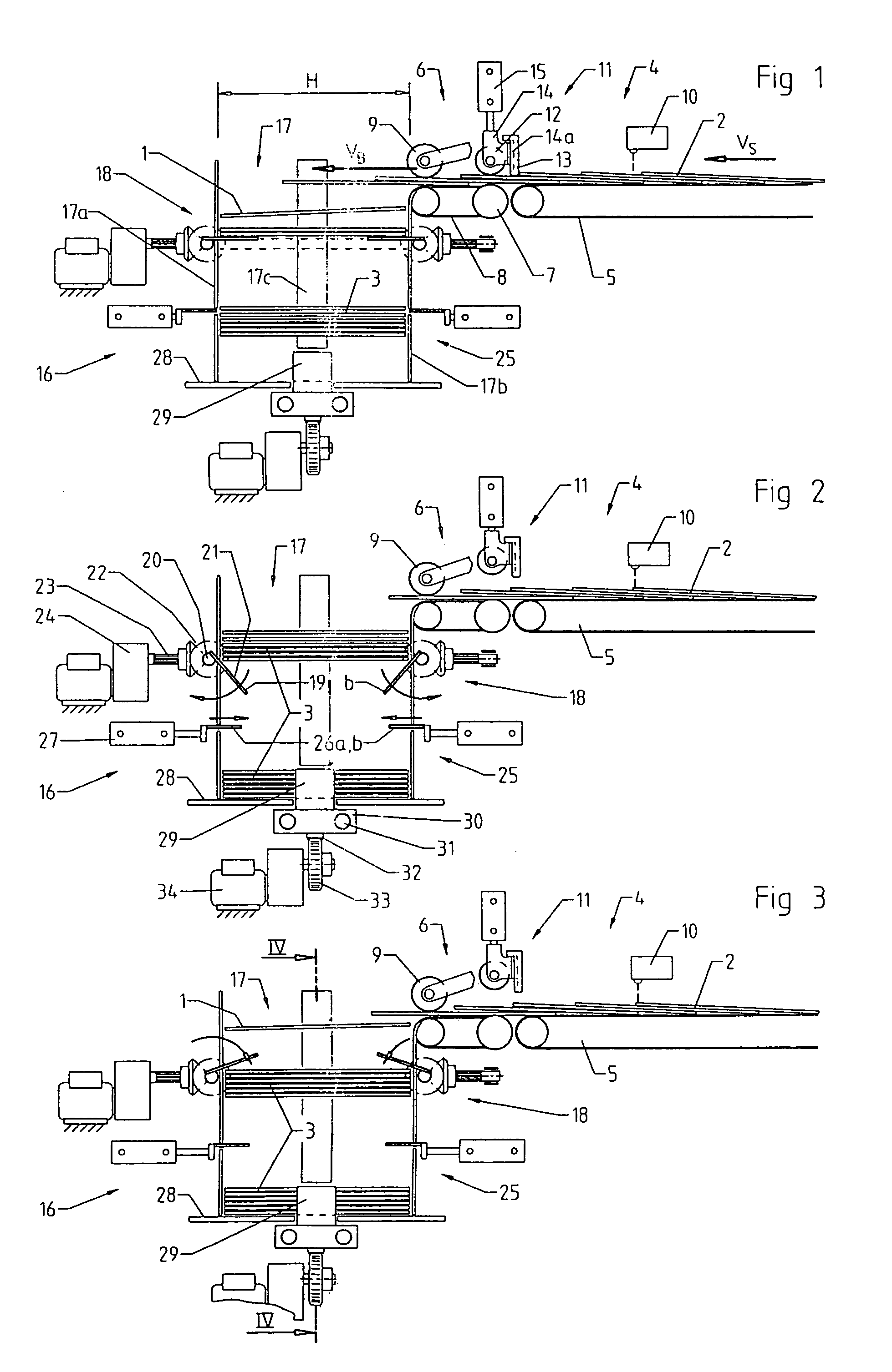 Device for loading a three-knife trimmer