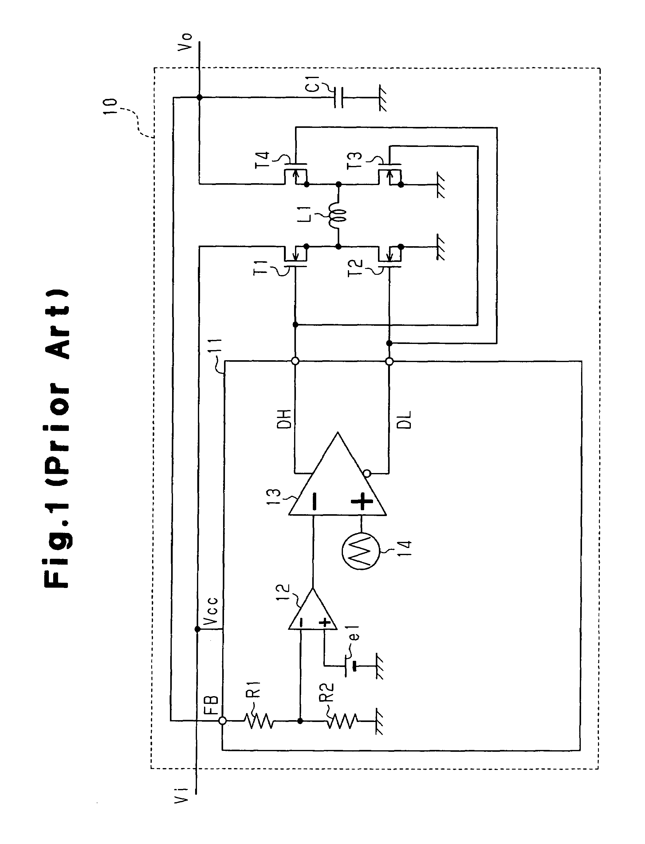Circuit and method for controlling step-up/step-down DC-DC converter
