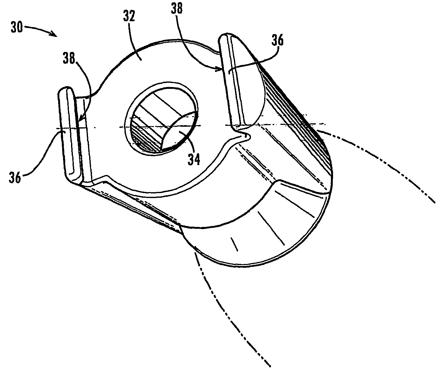 Lancing device end cap with pressure-actuated surface features