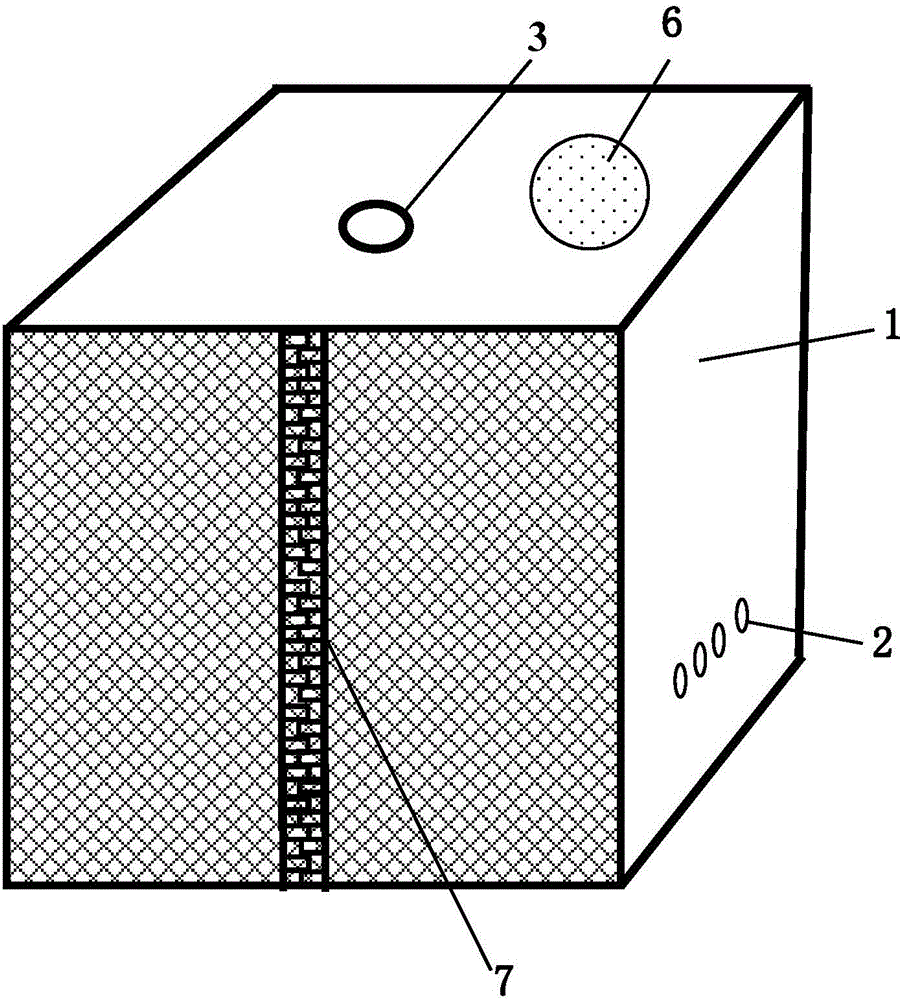 Simple device for measuring collecting capacity of bees indoors and measuring method of simple device
