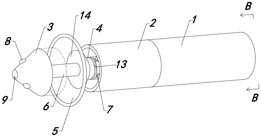 Porta hepatis blood flow blocking device used in liver operation