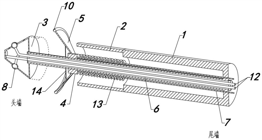 Porta hepatis blood flow blocking device used in liver operation