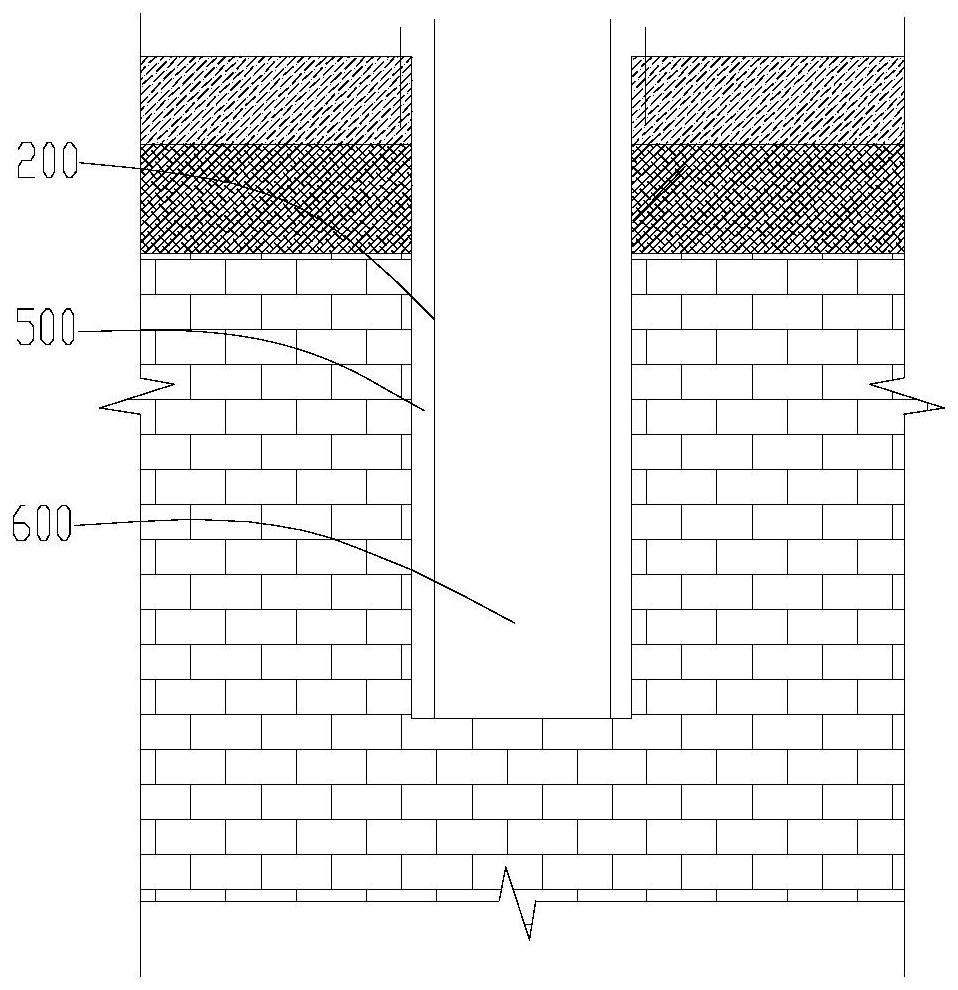 Bridge support structure and bridge pile foundation construction technology for increasing pile foundation flexibility